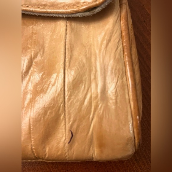 Vintage EEL Skin Handbag Clutch Crossbody - Picture 7 of 10